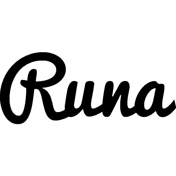 Runa - Schriftzug aus Buchenholz