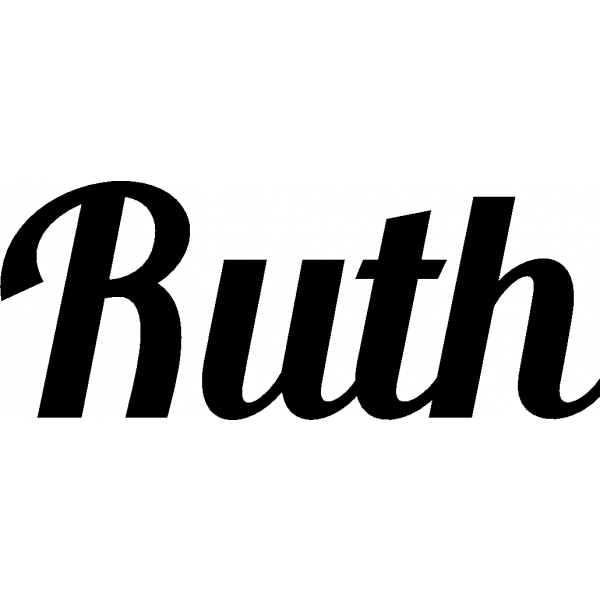 Ruth - Schriftzug aus Buchenholz