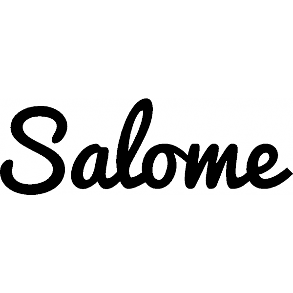 Salome - Schriftzug aus Buchenholz