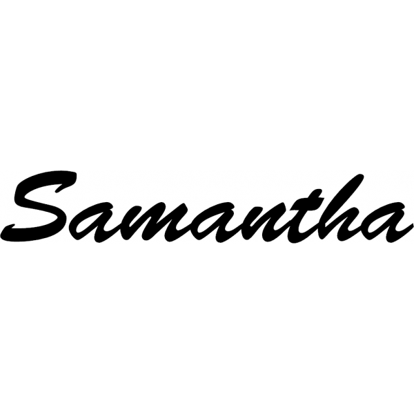 Samantha - Schriftzug aus Buchenholz
