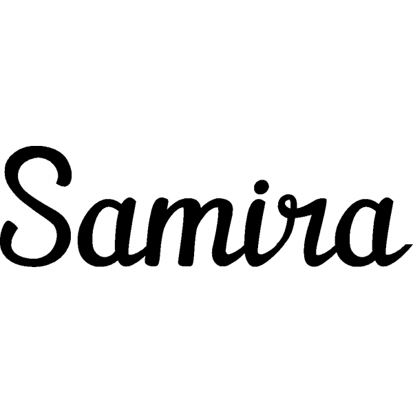 Samira - Schriftzug aus Buchenholz