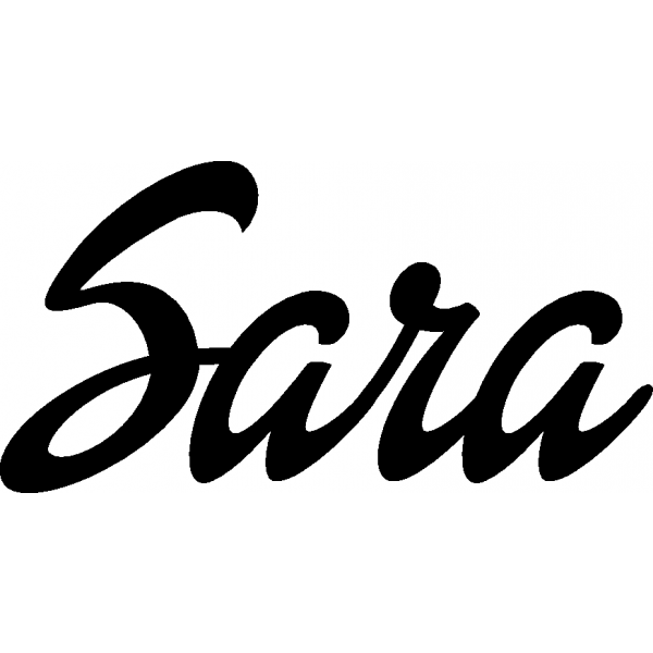 Sara - Schriftzug aus Buchenholz