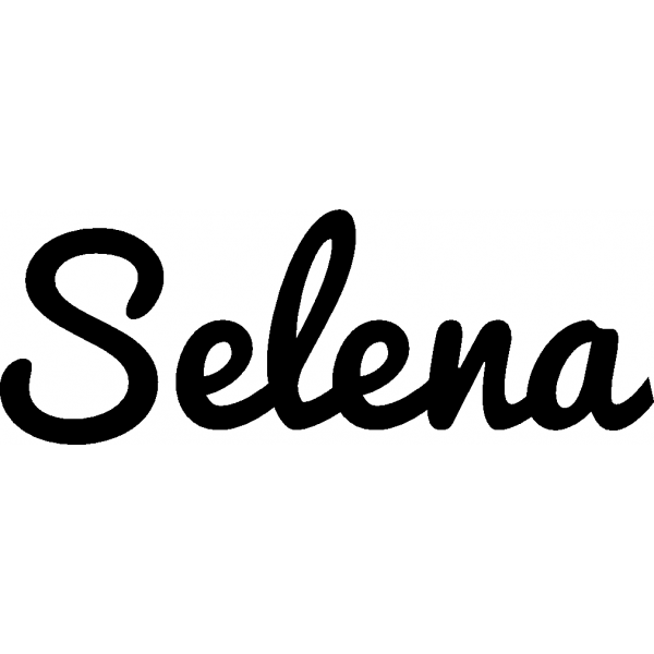 Selena - Schriftzug aus Buchenholz