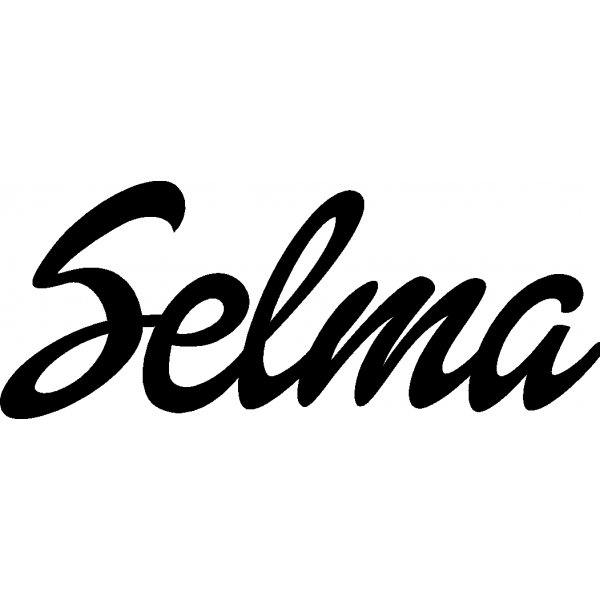 Selma - Schriftzug aus Buchenholz