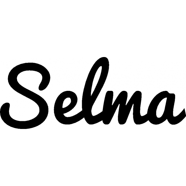 Selma - Schriftzug aus Buchenholz
