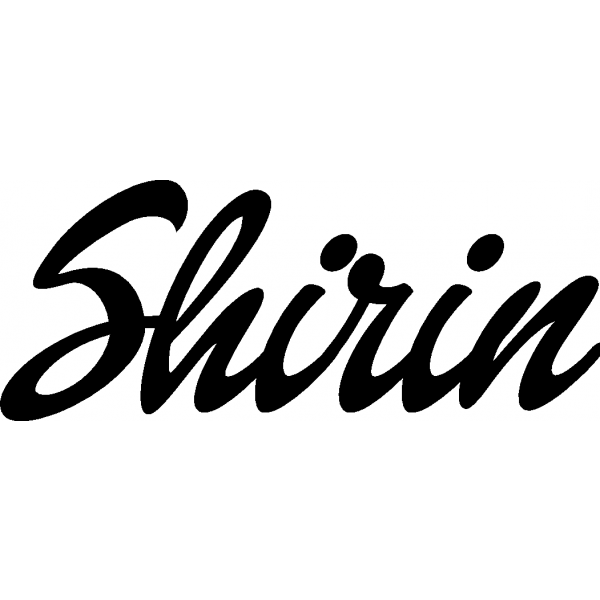 Shirin - Schriftzug aus Buchenholz