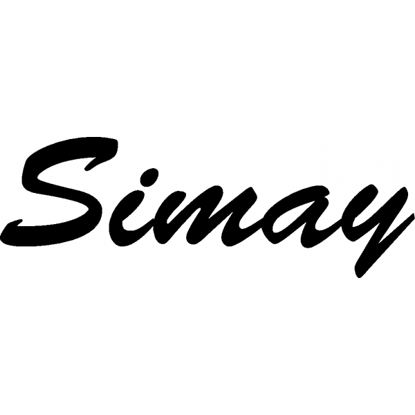 Simay - Schriftzug aus Buchenholz