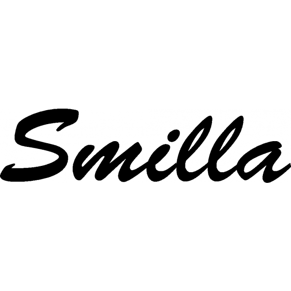 Smilla - Schriftzug aus Buchenholz
