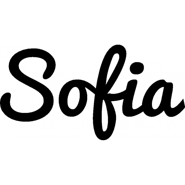Sofia - Schriftzug aus Buchenholz