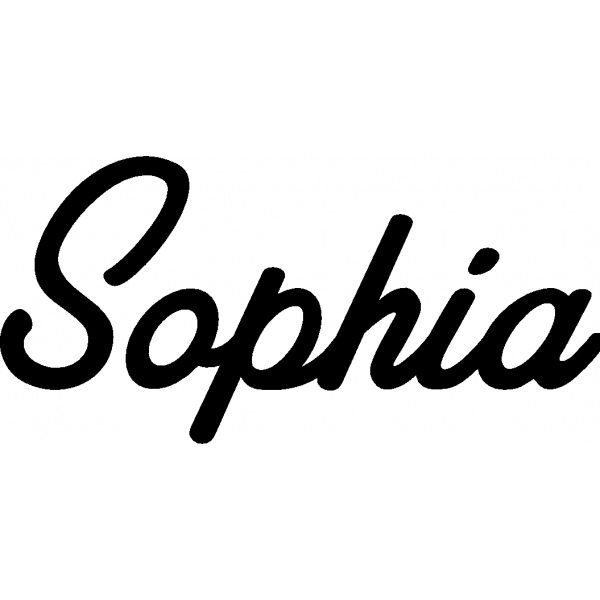 Sophia - Schriftzug aus Buchenholz