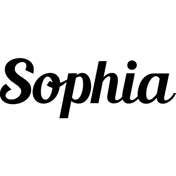 Sophia - Schriftzug aus Buchenholz