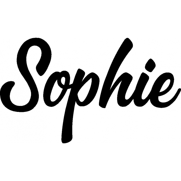 Sophie - Schriftzug aus Buchenholz