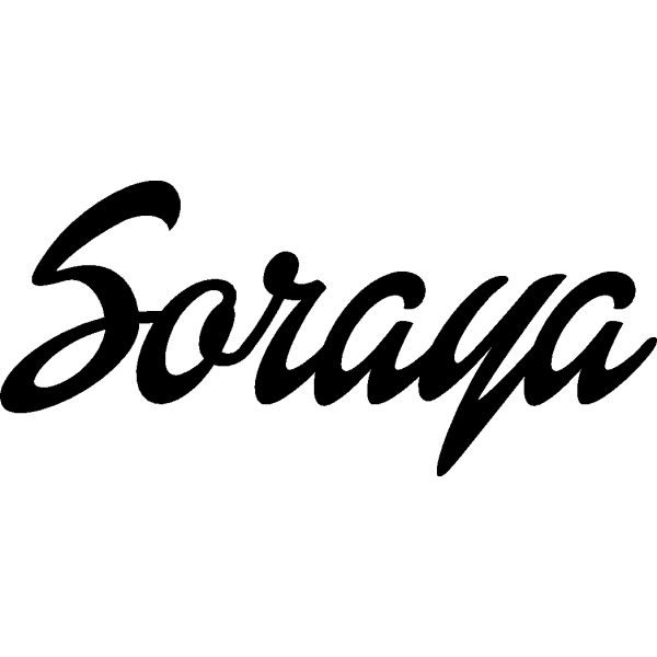Soraya - Schriftzug aus Buchenholz