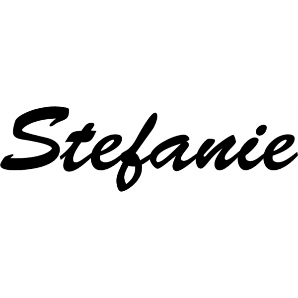 Stefanie - Schriftzug aus Buchenholz