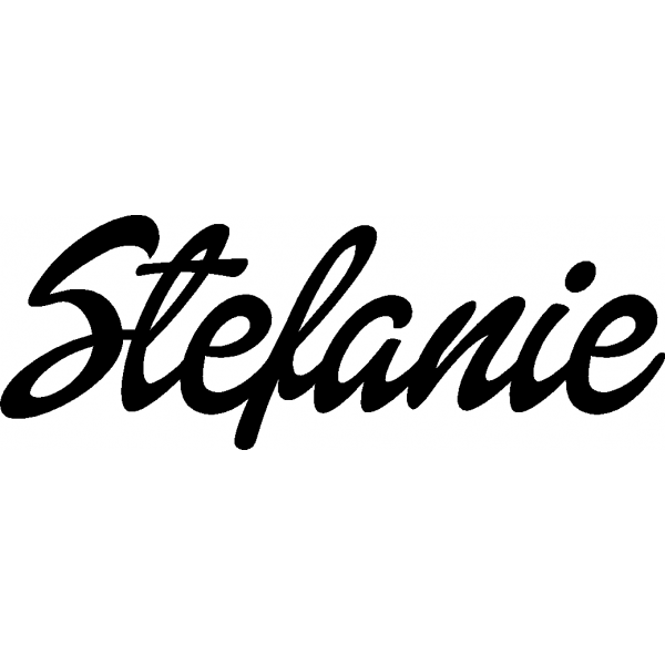Stefanie - Schriftzug aus Buchenholz