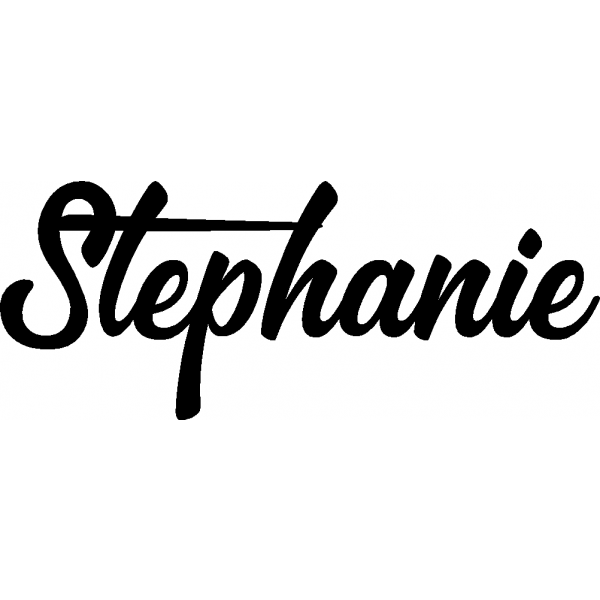 Stephanie - Schriftzug aus Buchenholz