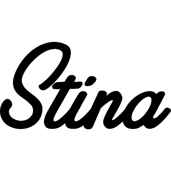 Stina - Schriftzug aus Buchenholz