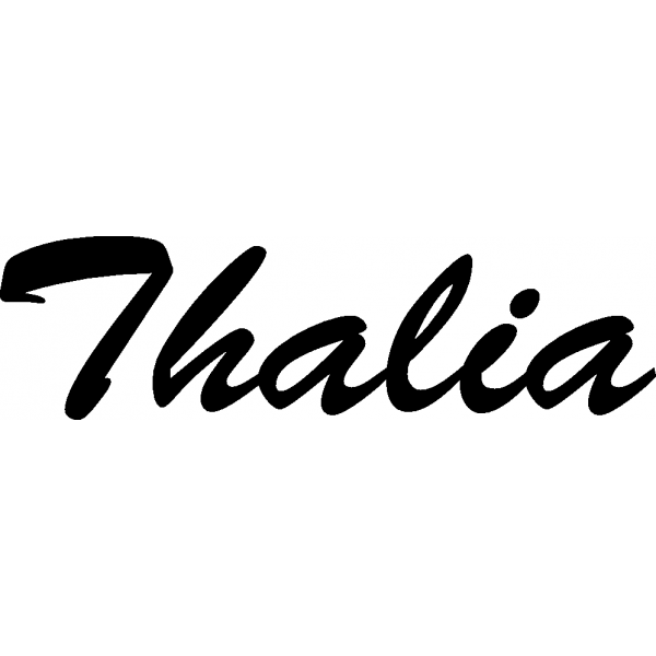 Thalia - Schriftzug aus Buchenholz