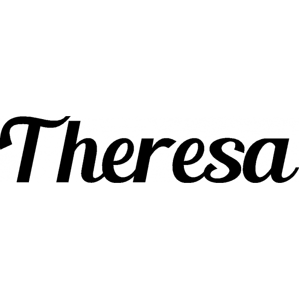 Theresa - Schriftzug aus Buchenholz