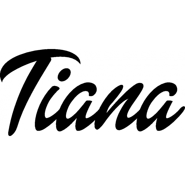 Tiana - Schriftzug aus Buchenholz