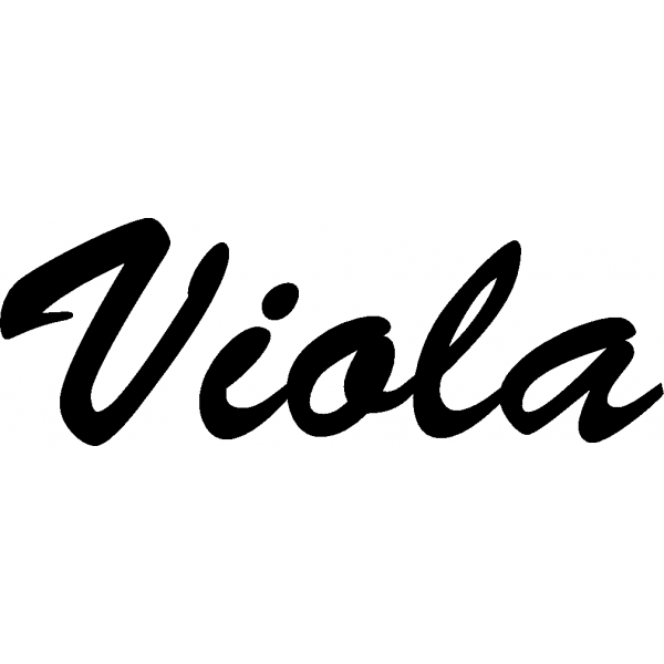 Viola - Schriftzug aus Buchenholz