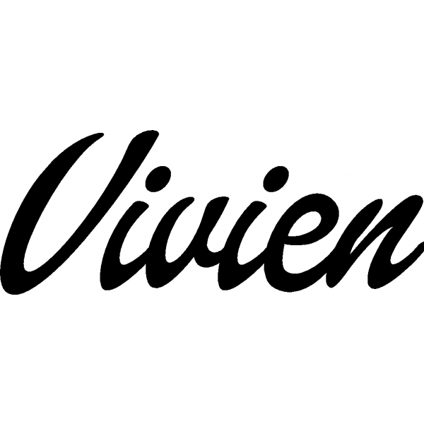 Vivien - Schriftzug aus Buchenholz