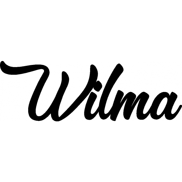 Wilma - Schriftzug aus Buchenholz