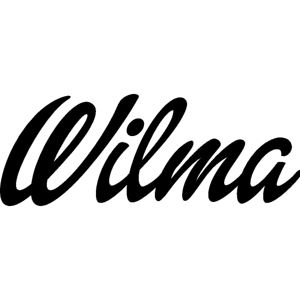 Wilma - Schriftzug aus Buchenholz