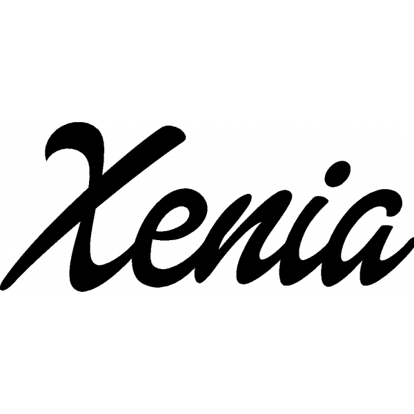 Xenia - Schriftzug aus Buchenholz