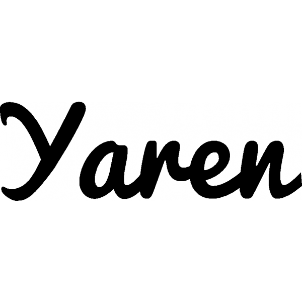 Yaren - Schriftzug aus Buchenholz