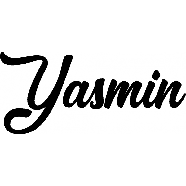 Yasmin - Schriftzug aus Buchenholz