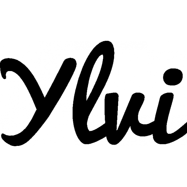 Ylvi - Schriftzug aus Buchenholz