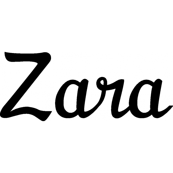 Zara - Schriftzug aus Buchenholz
