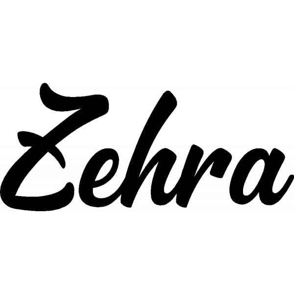 Zehra - Schriftzug aus Buchenholz