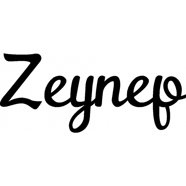 Zeynep - Schriftzug aus Buchenholz