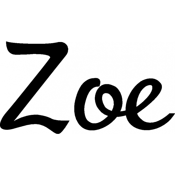 Zoe - Schriftzug aus Buchenholz