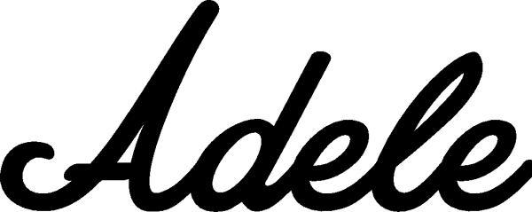 Adele - Schriftzug aus Eichenholz