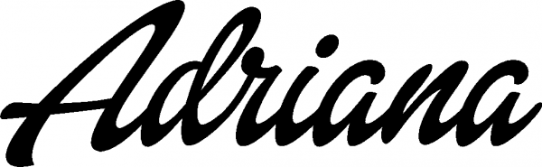 Adriana - Schriftzug aus Eichenholz