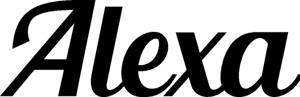 Alexa - Schriftzug aus Eichenholz
