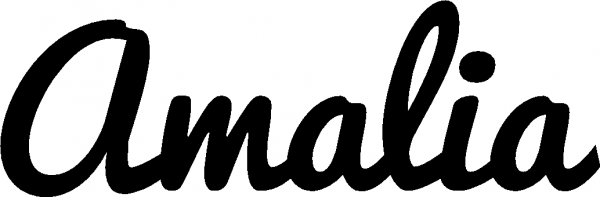 Amalia - Schriftzug aus Eichenholz