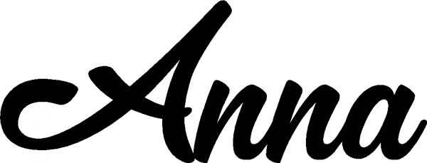 Anna - Schriftzug aus Eichenholz