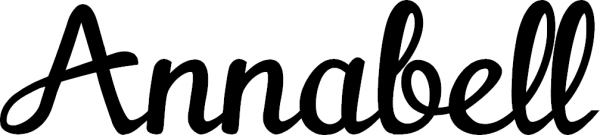Annabell - Schriftzug aus Eichenholz