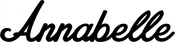 Annabelle - Schriftzug aus Eichenholz