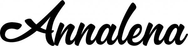 Annalena - Schriftzug aus Eichenholz