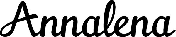 Annalena - Schriftzug aus Eichenholz