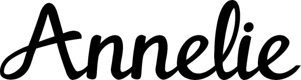 Annelie - Schriftzug aus Eichenholz