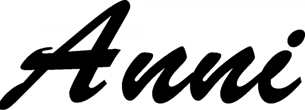 Anni - Schriftzug aus Eichenholz