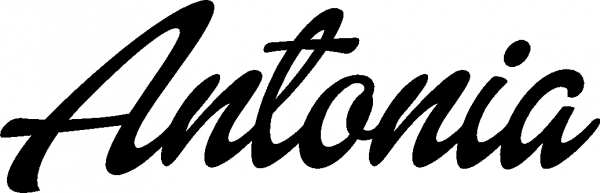 Antonia - Schriftzug aus Eichenholz