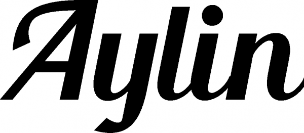 Aylin - Schriftzug aus Eichenholz