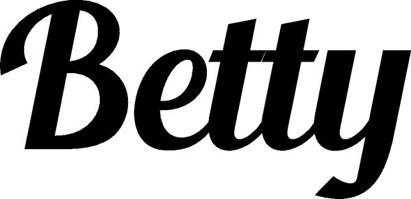Betty - Schriftzug aus Eichenholz